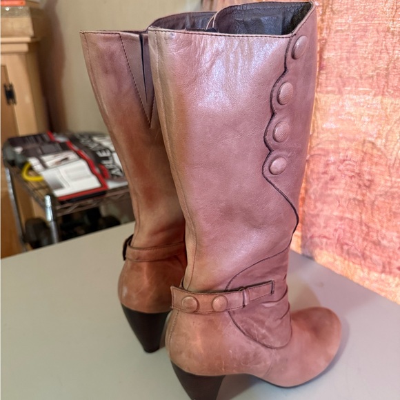 Miz Mooz Tan Heeled Boots - Picture 6 of 16